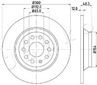 JAPKO 610920 - Número de PR: 1ZA<br>Número de PR: 1ZD<br>Diámetro exterior [mm]: 312<br>Altura [mm]: 50<br>Tipo de disco de frenos: ventilado<br>Espesor de disco de frenos [mm]: 25<br>Espesor mínimo [mm]: 23<br>Número de orificios: 5<br>Superficie: barnizado<br>Lado de montaje: Eje delantero<br>Par apriete [Nm]: 120<br>