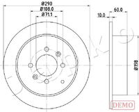 JAPKO 610616C - Disco de freno