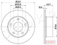 JAPKO 610912C - Disco de freno