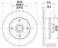 JAPKO 610922C - Número de PR: 1ZK<br>Diámetro exterior [mm]: 256<br>Altura [mm]: 38,7<br>Tipo de disco de frenos: ventilado<br>Espesor de disco de frenos [mm]: 20<br>Espesor mínimo [mm]: 18<br>Número de orificios: 4<br>Superficie: barnizado<br>Lado de montaje: Eje delantero<br>Par apriete [Nm]: 110<br>