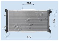 JAPKO RDA243001 - Radiador, refrigeración del motor