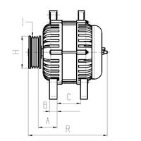 FLAMAR ALF280A51VL - Tensión [V]: 12<br>Corriente de carga alternador [A]: 140<br>Restricción de fabricante: VALEO<br>ID del modelo de conector: CPA0239<br>Número de nervaduras: 6<br>poleas - Ø [mm]: 52<br>Pinza: M8<br>Poleas: con polea de rueda libre<br>peso [g]: 7500<br>Cant. taladros roscados: 2<br>Versión: HQ<br>Cantidad de agujeros de fijación: 4<br>Fabricante: AUDI<br>Fabricante: SEAT<br>Fabricante: SKODA<br>Fabricante: VW<br>