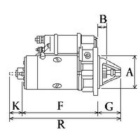 FLAMAR ARF040801BS - Motor de arranque - Genuine