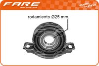 FARE SA 4350 - Peso [kg]: 0,33<br>Diámetro interior [mm]: 25<br>Artículo complementario / información complementaria 2: con rodamiento de bolas<br>