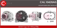 BOSCH 1986A01048 - Tensión [V]: 12<br>Corriente de carga alternador [A]: 140<br>Tipo de sujeción: Brazo oscilante doble<br>Modelo de alternador: excl. bomba vacío<br>Distancia de polea a alternador [mm]: 39,6<br>Sentido de giro: Sentido de giro a la derecha (horario)<br>Poleas: con polea de rueda libre<br>Número de canales: 6<br>poleas - Ø [mm]: 56,2<br>Pinza: B+(M8)<br>ID del modelo de conector: 61<br>Longitud [mm]: 201<br>extensión de reparación recomendada: correas trapezial, poli V<br>