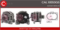 BOSCH 0986084130 - Restricción de fabricante: Bosch<br>Tensión [V]: 14<br>Corriente de carga alternador [A]: 140<br>Tipo de sujeción: Brazo oscilante doble<br>Modelo de alternador: excl. bomba vacío<br>Distancia de polea a alternador [mm]: 30<br>Sentido de giro: Sentido de giro a la derecha (horario)<br>Poleas: con polea de rueda libre<br>Número de canales: 6<br>poleas - Ø [mm]: 53<br>Pinza: B+(M8),COM<br>ID del modelo de conector: PL125<br>Longitud [mm]: 195<br>extensión de reparación recomendada: correas trapezial, poli V<br>