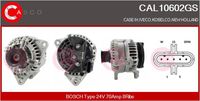 BOSCH 1986A00966 - año construcción hasta: 01/2014<br>Tensión [V]: 28<br>Corriente de carga alternador [A]: 70<br>Tipo de sujeción: Brazo oscilante doble<br>Modelo de alternador: excl. bomba vacío<br>Distancia de polea a alternador [mm]: 37<br>Sentido de giro: Sentido de giro a la derecha (horario)<br>Poleas: con polea múltiple<br>Número de canales: 8<br>poleas - Ø [mm]: 55<br>Pinza: B+(M8)<br>ID del modelo de conector: 82<br>Longitud [mm]: 194<br>extensión de reparación recomendada: correas trapezial, poli V<br>