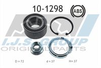 IJS GROUP 101298 - Dinámica de frenado / conducción: para vehículos sin ABS<br>Lado de montaje: Eje delantero<br>Ancho [mm]: 37<br>Diámetro interior [mm]: 37<br>Diámetro exterior [mm]: 72<br>Peso [kg]: 0,6<br>Ancho de embalaje [cm]: 8,5<br>Altura [cm]: 6,5<br>Profundidad de embalaje [cm]: 8,5<br>