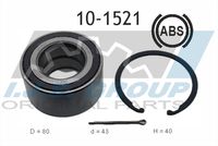 IJS GROUP 101521 - Lado de montaje: Eje delantero, izquierda<br>Lado de montaje: Eje delantero, derecha<br>Número de dientes, anillo ABS: 86<br>Ancho 1 [mm]: 40<br>Artículo complementario / información complementaria 2: con sensor ABS incorporado<br>Diámetro exterior 1 [mm]: 80<br>Diám. int. 1 [mm]: 43<br>