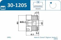 DAYCO ALP2405 - Variante de equipamiento: ALP<br>para OE N°: 93170214<br>poleas - Ø [mm]: 58,0<br>Altura 1 [mm]: 17,0<br>Altura 2 [mm]: 43,3<br>Peso [kg]: 0,6<br>