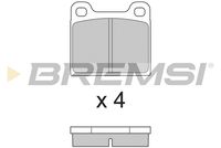 BREMSI BP2009 - Lado de montaje: Eje trasero<br>Ancho [mm]: 62<br>Espesor [mm]: 15<br>Altura [mm]: 57<br>Contacto avisador de desgaste: excl. contacto de avisador de desgaste<br>Artículo complementario/Información complementaria: sin accesorios<br>Sistema de frenos: Teves<br>Número de WVA: 20034<br>