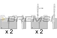 BREMSI BP2066 - Juego de pastillas de freno