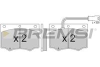 BREMSI BP2193 - Juego de pastillas de freno