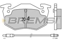 BREMSI BP2338 - Juego de pastillas de freno