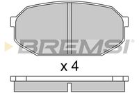 BREMSI BP2249 - Juego de pastillas de freno