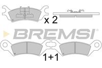 BREMSI BP2251 - Juego de pastillas de freno