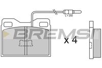 BREMSI BP2264 - Juego de pastillas de freno