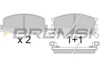 BREMSI BP2272 - Juego de pastillas de freno