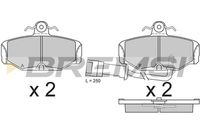 BREMSI BP2284 - Sistema de frenos: ATE<br>Lado de montaje: Eje delantero<br>Altura [mm]: 46,6<br>Longitud [mm]: 151,3<br>Espesor [mm]: 17,5<br>Número de WVA: 20752<br>Contacto avisador de desgaste: con contacto avisador de desgaste<br>Número de indicadores de desgaste [por eje]: 2<br>Longitud contacto de aviso [mm]: 160<br>