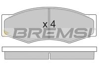 BREMSI BP2302 - Sistema de frenos: AKEBONO<br>Lado de montaje: Eje delantero<br>Altura [mm]: 44<br>Longitud [mm]: 111,7<br>Espesor [mm]: 14,5<br>Número de WVA: 20718<br>