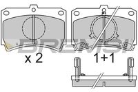 BREMSI BP2327 - Juego de pastillas de freno