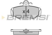 BREMSI BP2500 - año construcción desde: 02/1990<br>Lado de montaje: Eje trasero<br>Material: Low-Metallic<br>Homologación: ECE-R90<br>Número de WVA: 20981<br>Espesor [mm]: 13,75<br>Ancho [mm]: 90<br>Altura [mm]: 54<br>Sistema de frenos: Lucas-Girling<br>