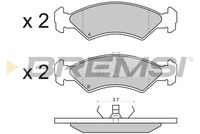 BREMSI BP2427 - Sistema de frenos: ATE<br>Lado de montaje: Eje delantero<br>Altura [mm]: 46,6<br>Longitud [mm]: 151,3<br>Espesor [mm]: 17,5<br>Número de WVA: 20752<br>Contacto avisador de desgaste: con contacto avisador de desgaste<br>Número de indicadores de desgaste [por eje]: 2<br>Longitud contacto de aviso [mm]: 160<br>