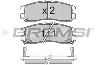 BREMSI BP2428 - Lado de montaje: Eje delantero<br>Ancho [mm]: 123<br>Espesor [mm]: 16<br>Altura [mm]: 48<br>Contacto avisador de desgaste: excl. contacto de avisador de desgaste<br>Artículo complementario/Información complementaria: sin accesorios<br>Sistema de frenos: Sumitomo<br>Número de WVA: 23487<br>