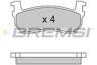 BREMSI BP2259 - Juego de pastillas de freno