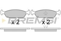 BREMSI BP2444 - Juego de pastillas de freno