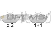 BREMSI BP2277 - Juego de pastillas de freno
