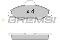 BREMSI BP2462 - Lado de montaje: Eje delantero<br>Ancho [mm]: 131<br>Espesor [mm]: 18<br>Altura [mm]: 57<br>Contacto avisador de desgaste: excl. contacto de avisador de desgaste<br>Artículo complementario/Información complementaria: sin accesorios<br>Sistema de frenos: Bendix<br>Número de WVA: 21171<br>