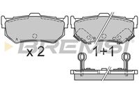 BREMSI BP2291 - Juego de pastillas de freno