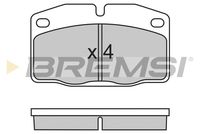 BREMSI BP2487 - Lado de montaje: Eje delantero<br>Ancho [mm]: 100<br>Espesor [mm]: 15<br>Altura [mm]: 59<br>Contacto avisador de desgaste: excl. contacto de avisador de desgaste<br>Artículo complementario/Información complementaria: sin accesorios<br>Sistema de frenos: Delco Moraine<br>Número de WVA: 20939<br>