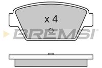 BREMSI BP2330 - Juego de pastillas de freno