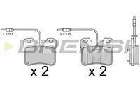 BREMSI BP2344 - Juego de pastillas de freno
