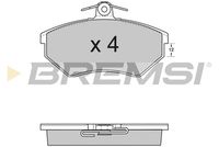 BREMSI BP2532 - Sistema de frenos: LUCAS GIRLING<br>Lado de montaje: Eje delantero<br>Altura [mm]: 69,5<br>Longitud [mm]: 118,9<br>Espesor [mm]: 16<br>Número de WVA: 20168<br>Número de WVA: 20167<br>