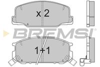 BREMSI BP2537 - Juego de pastillas de freno