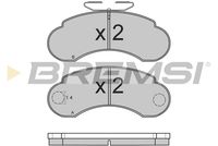 BREMSI BP2566 - Juego de pastillas de freno