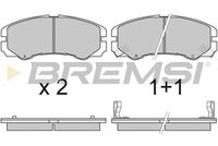 BREMSI BP2580 - Juego de pastillas de freno