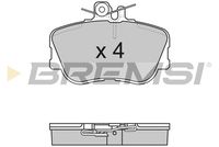 BREMSI BP2586 - Juego de pastillas de freno