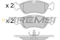 BREMSI BP2417 - Juego de pastillas de freno