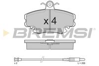 BREMSI BP2590 - Juego de pastillas de freno