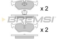 BREMSI BP2599 - Juego de pastillas de freno