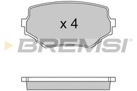 BREMSI BP2713 - Lado de montaje: Eje delantero<br>Ancho [mm]: 110<br>Espesor [mm]: 15<br>Altura [mm]: 55<br>Contacto avisador de desgaste: con avisador acústico de desgaste<br>Artículo complementario/Información complementaria: sin accesorios<br>Sistema de frenos: Sumitomo<br>Número de indicadores de desgaste [por eje]: 2<br>Número de WVA: 23314<br>