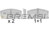 BREMSI BP2437 - Juego de pastillas de freno
