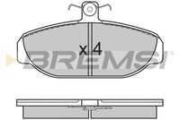 BREMSI BP2616 - Sistema de frenos: LUCAS GIRLING<br>Lado de montaje: Eje delantero<br>Altura [mm]: 64,8<br>Longitud [mm]: 129,1<br>Espesor [mm]: 18<br>Número de WVA: 21728<br>