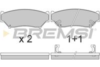 BREMSI BP2620 - Juego de pastillas de freno