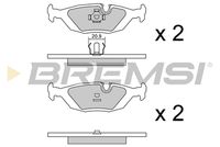 BREMSI BP2456 - Juego de pastillas de freno