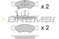 BREMSI BP2647 - Juego de pastillas de freno